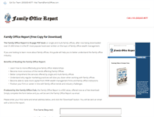 Tablet Screenshot of familyofficereport.com